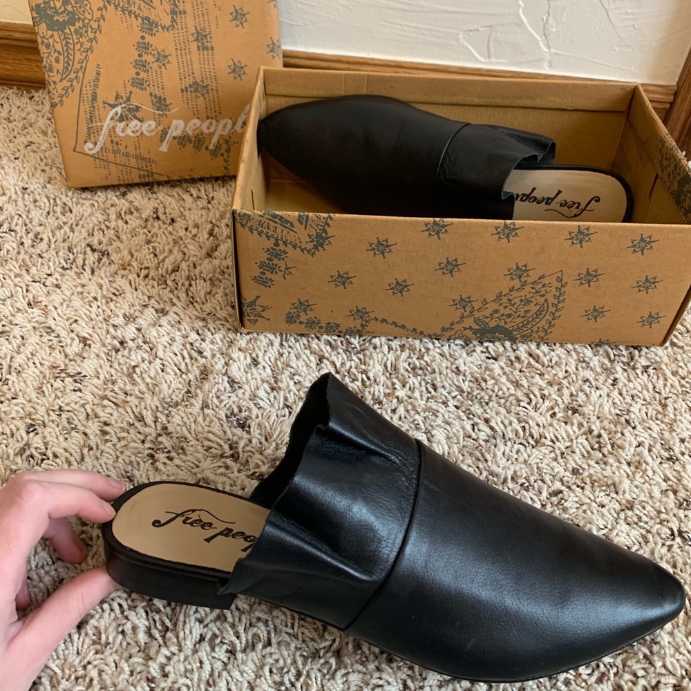 SOLD free people ruffled mules